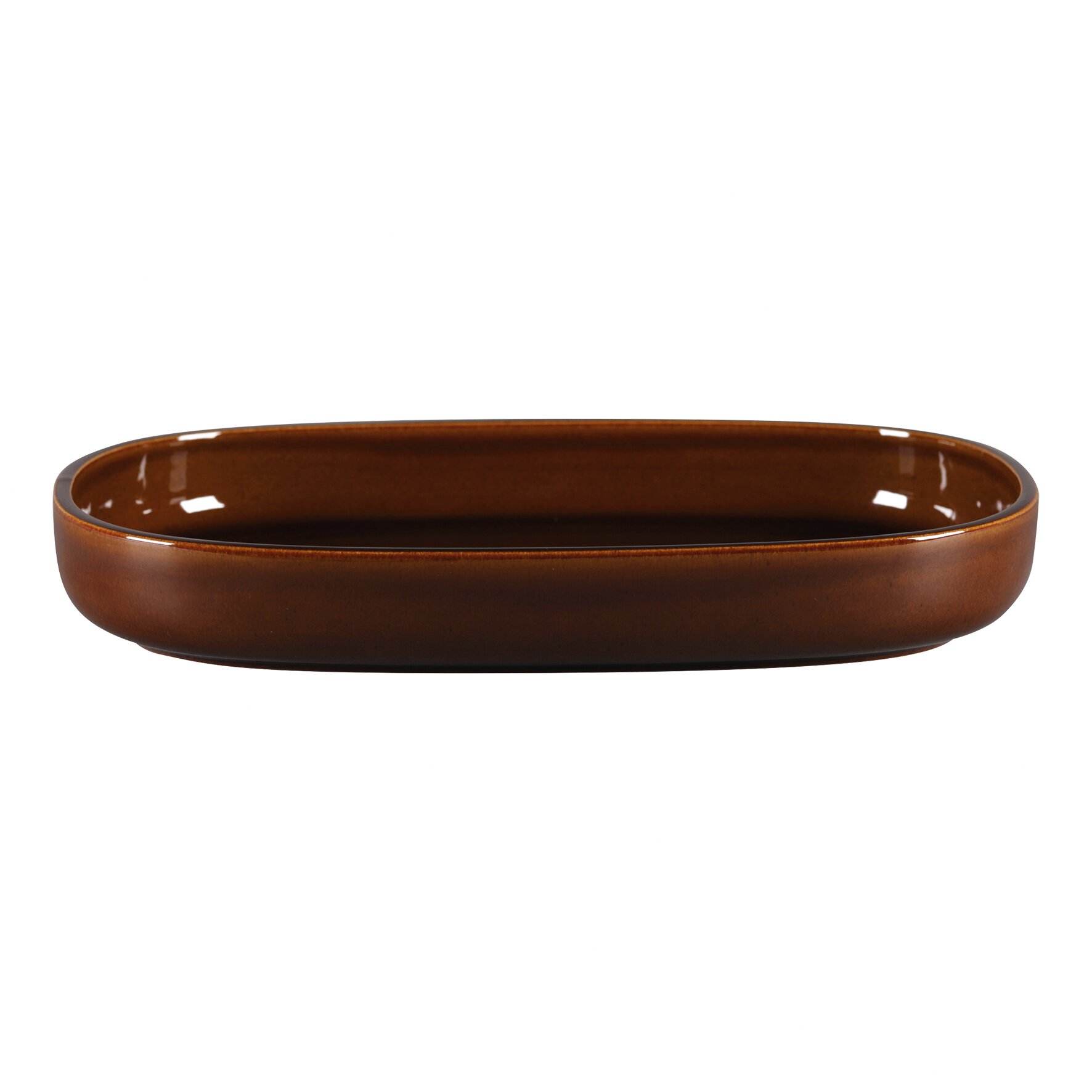 Platte oval tief 332 x 232 mm / 1,95 l honey brown Ease Honey Brown