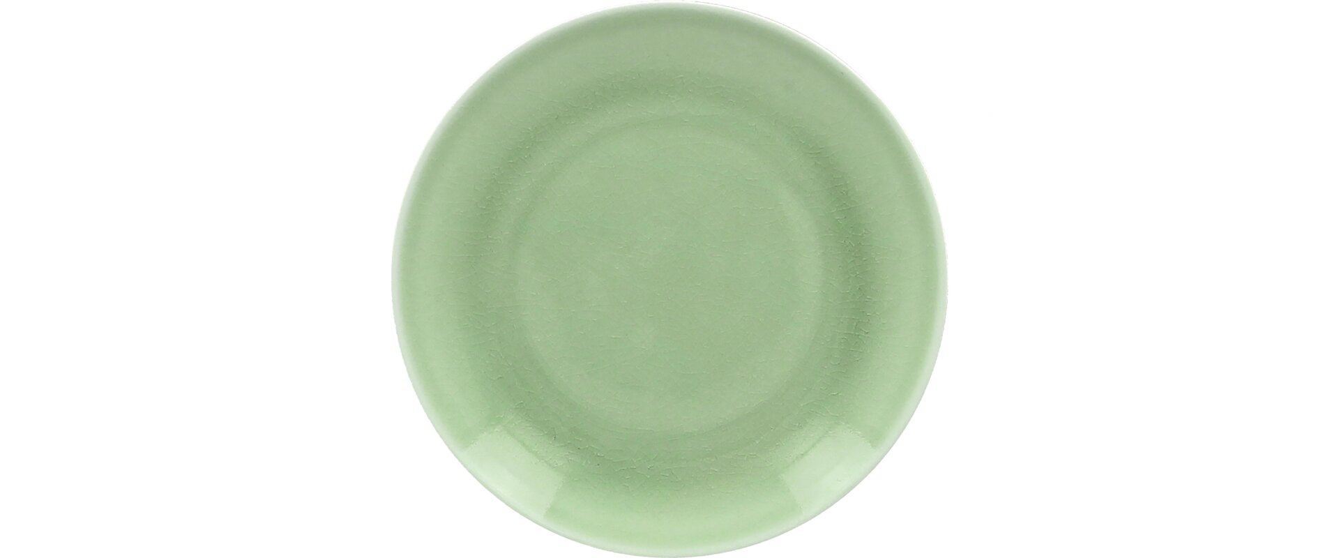 Coupteller flach 150 mm plain-green Vintage