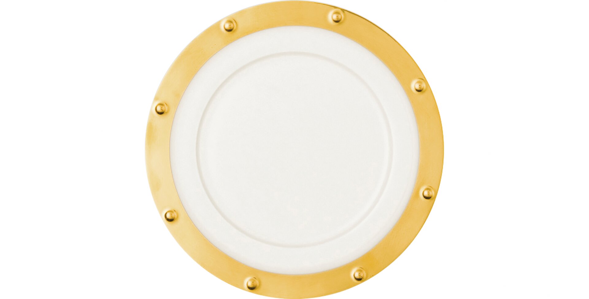 Teller rund Queen Golden 220 mm crème Golden Ultra