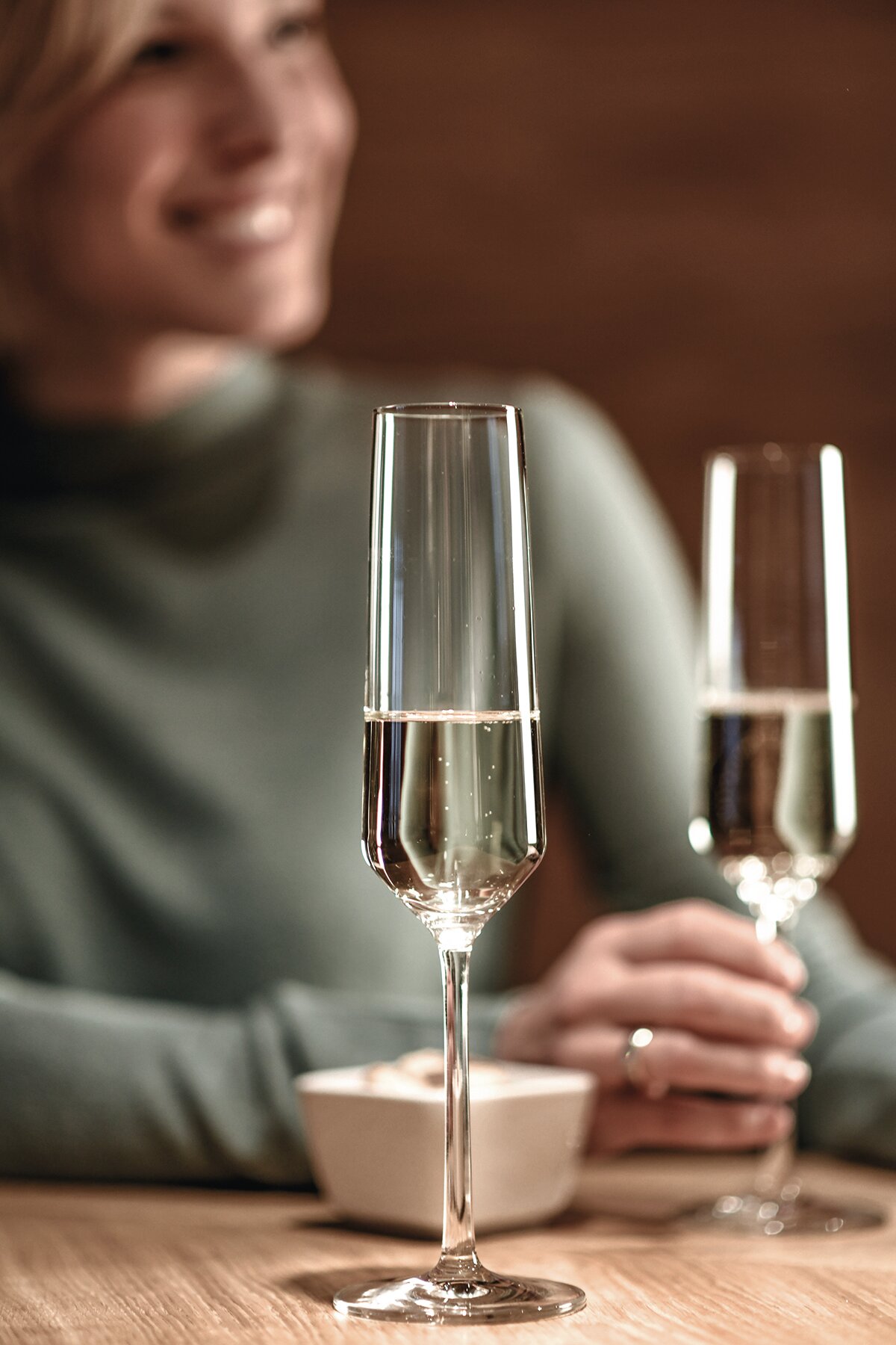 Sektglas 72 mm / 0,22 l mit Moussierpunkt