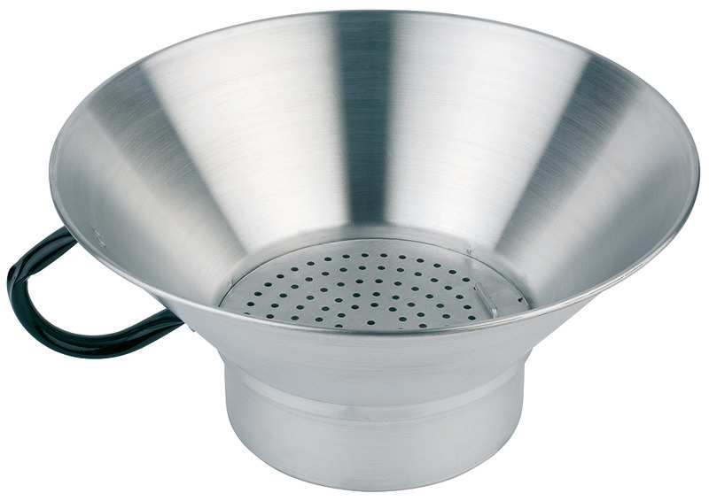 Pommes Frites Seiher rund 390 mm / 190 mm hoch mit Handgriff