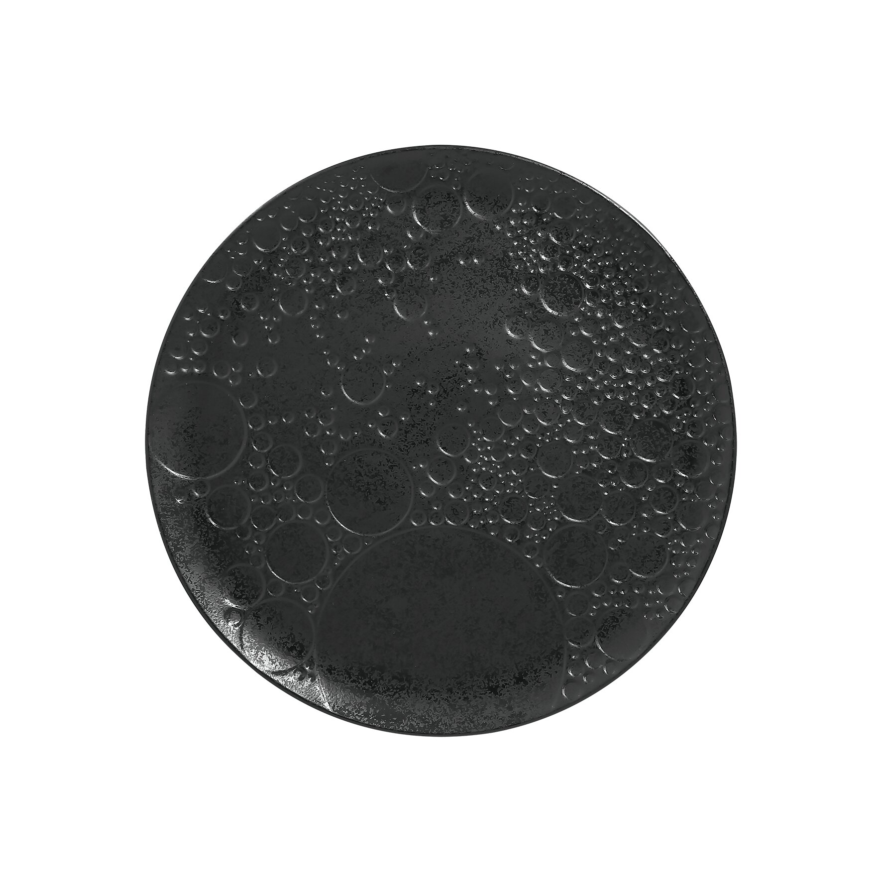 Teller rund mit Relief create 300 mm schwarz