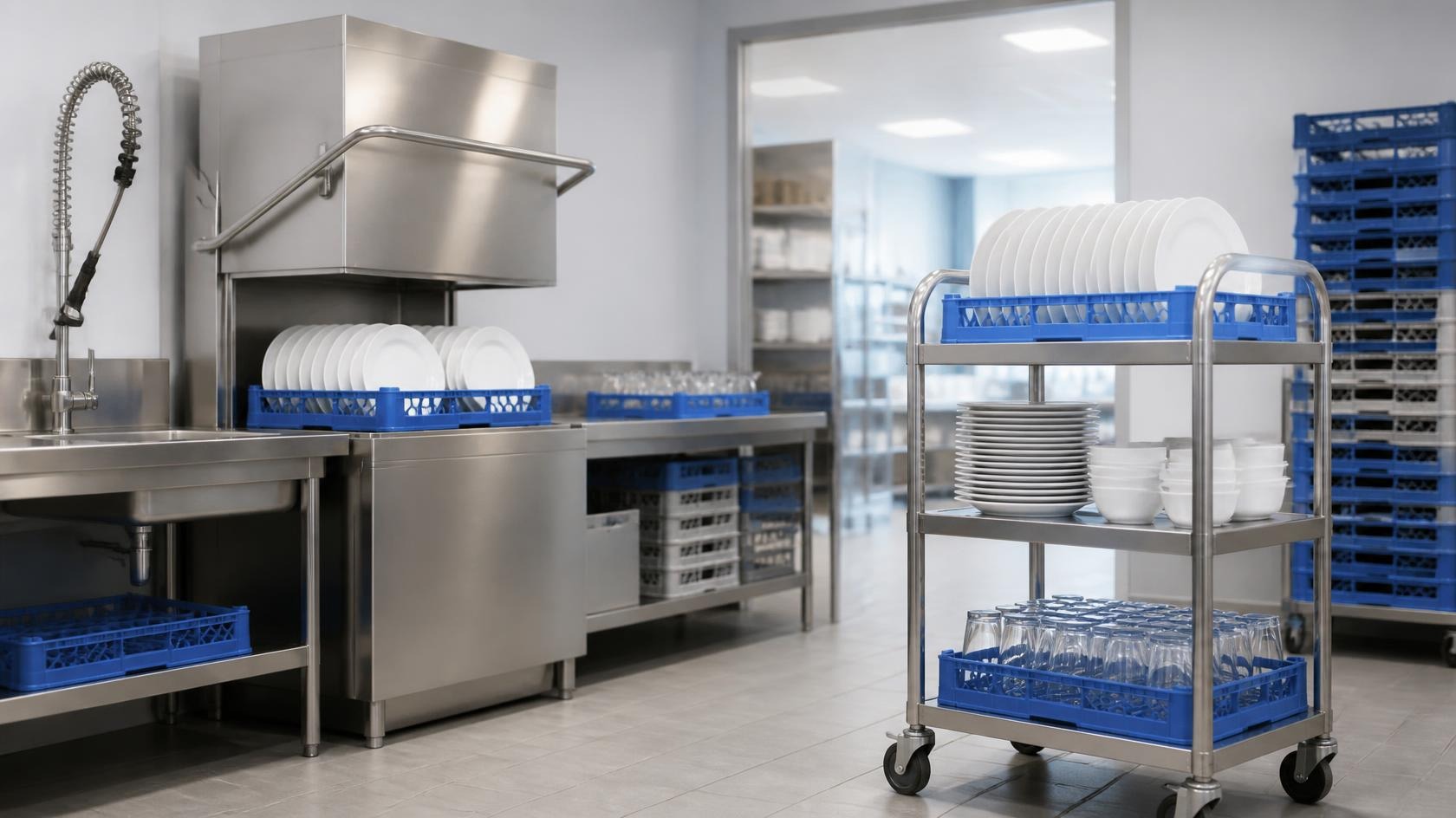 Reinigungsservice für Mietgeschirr und Eventequipment