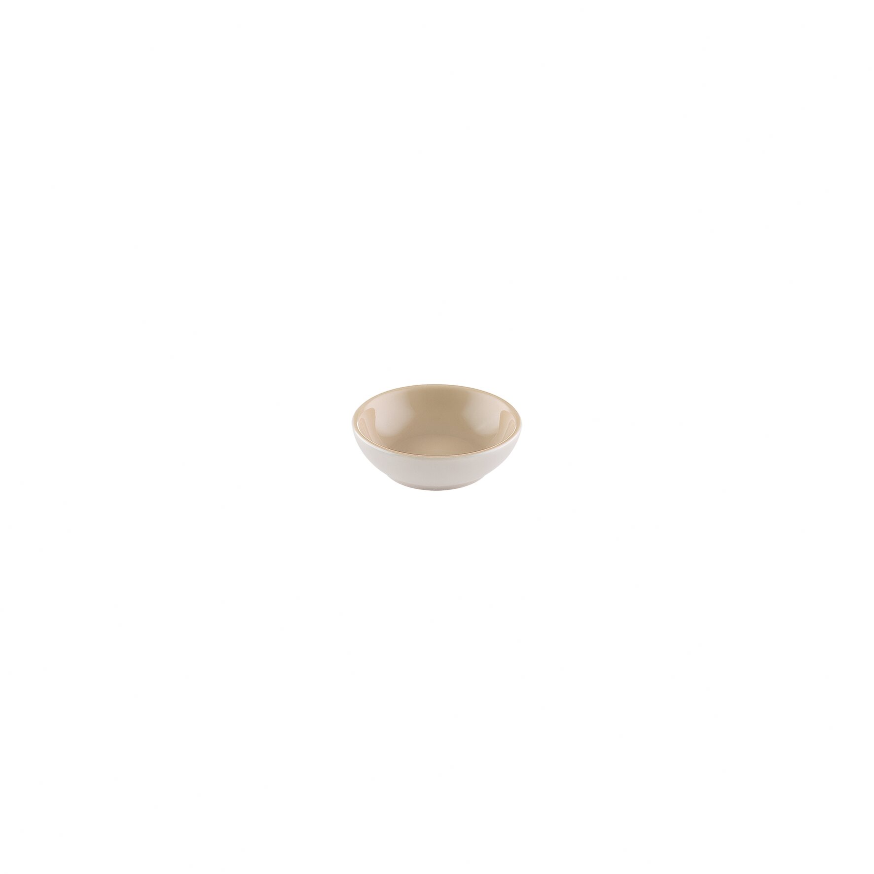 Schälchen rund 82 mm / 0,07 l beige uni