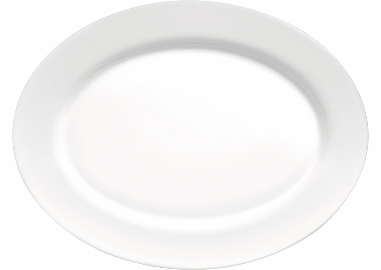 Platte oval 350 x 267 mm white Grangusto