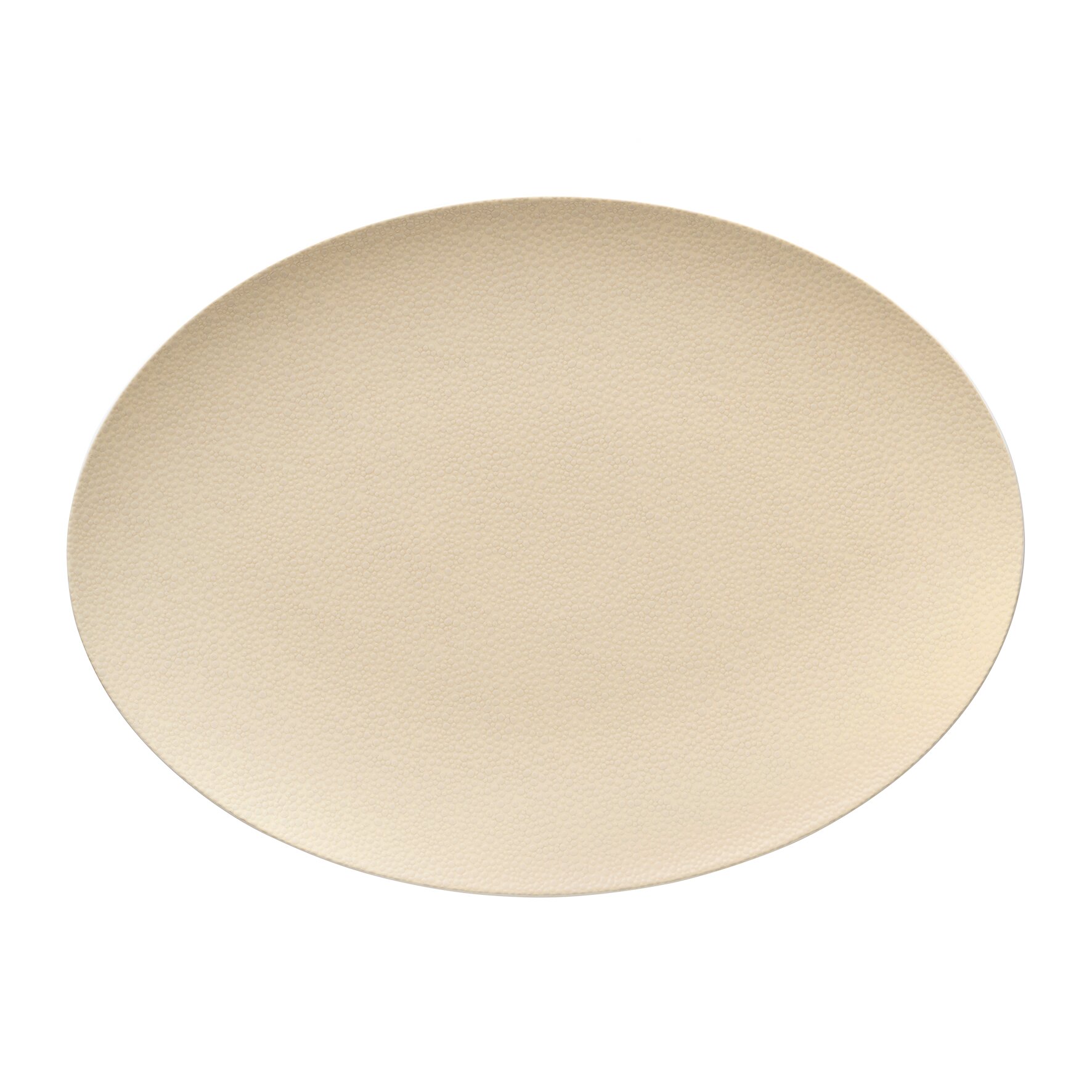 Coupplatte oval 370 x 272 mm champagne