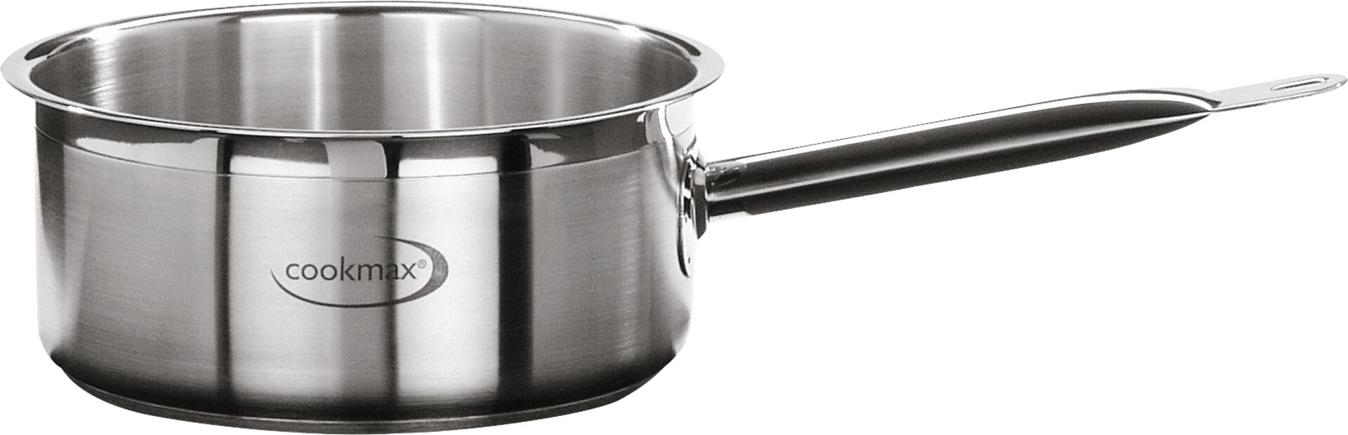 Stielkasserolle flach "Cookmax Professional" 16 cm H: 7 cm Inhalt 14 l