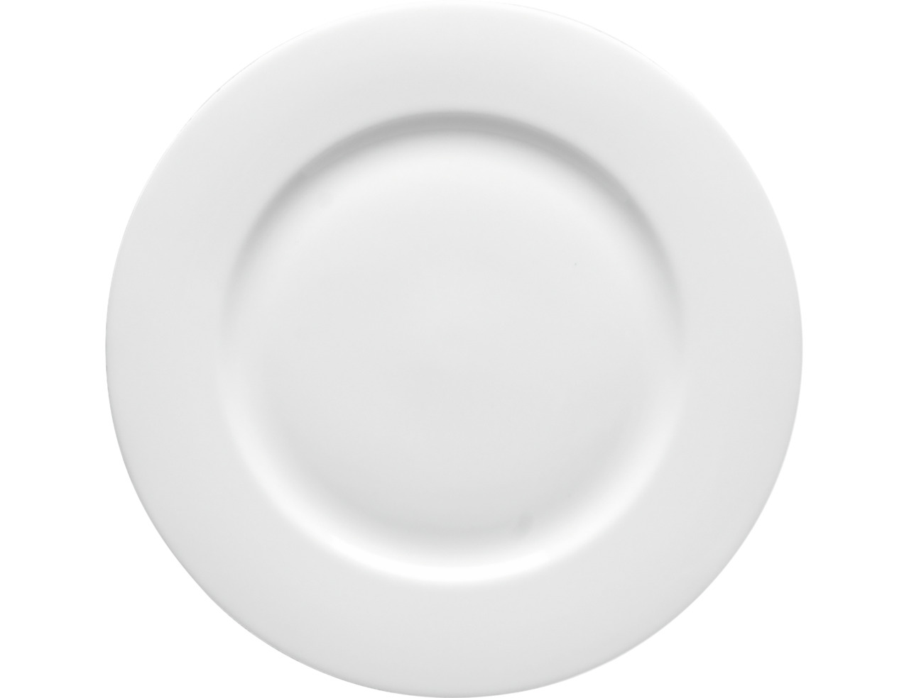 Teller flach mit Fahne 307 mm weiß Gracia