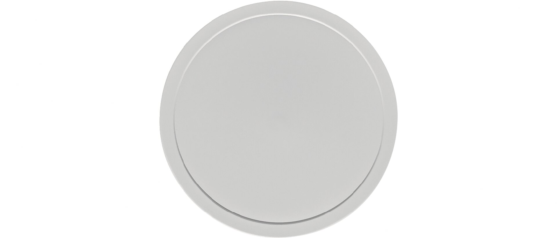 Deckel rund / flach 180 mm grau