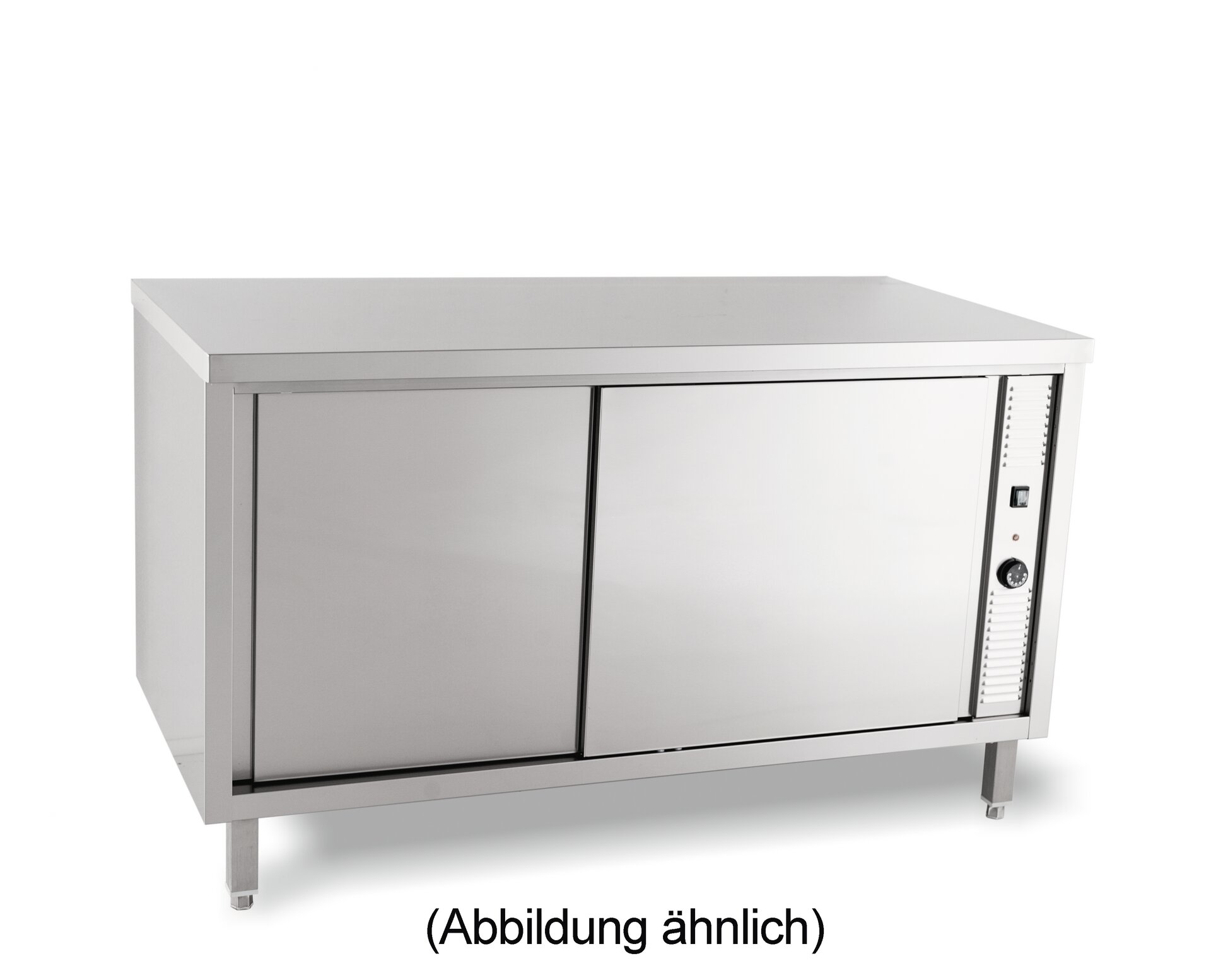 Wärmeschrank mit Flügeltüren ohne Aufkantung 1000 x 700 x 850 mm
