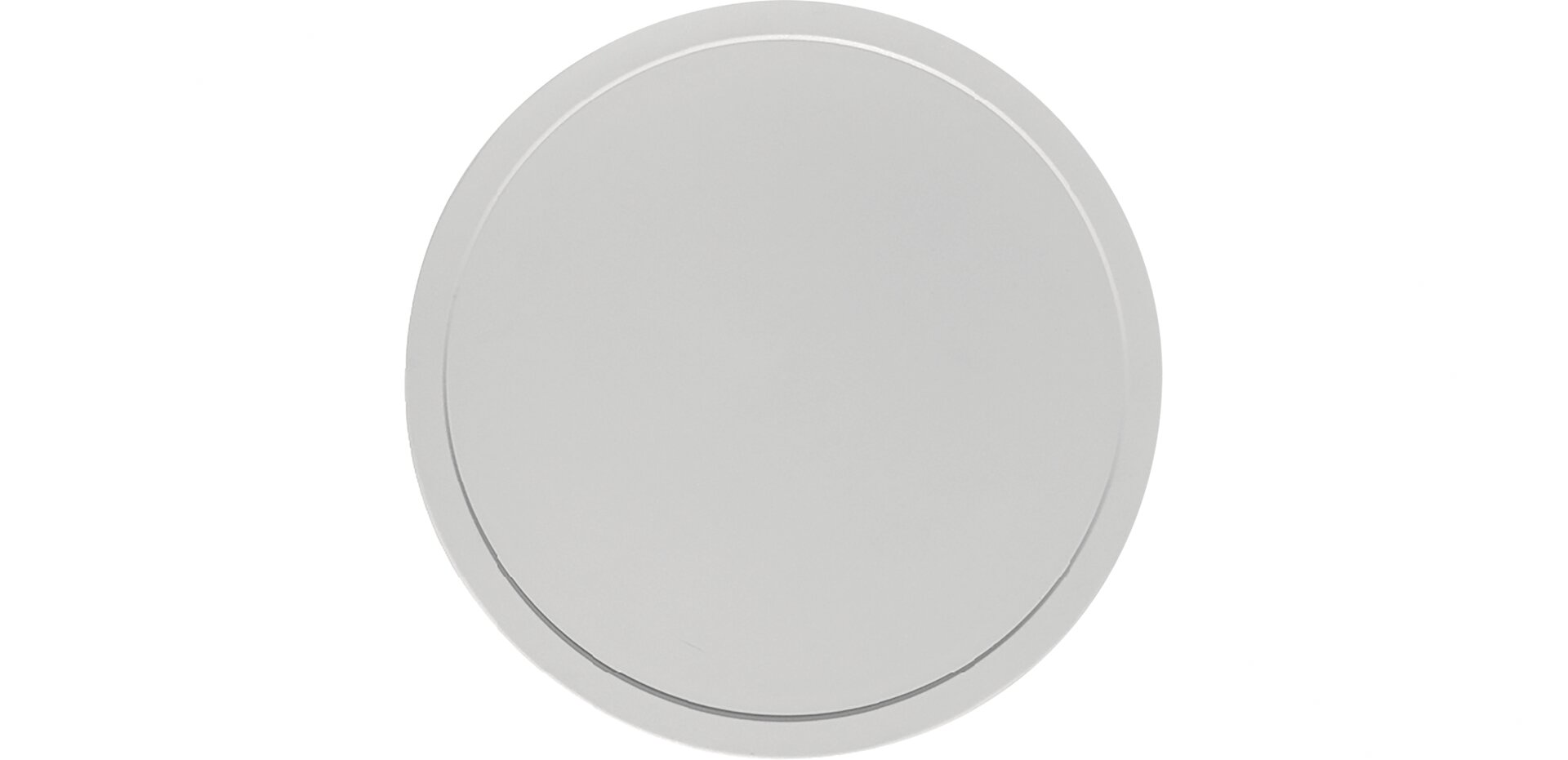 Deckel rund / flach 203 mm grau