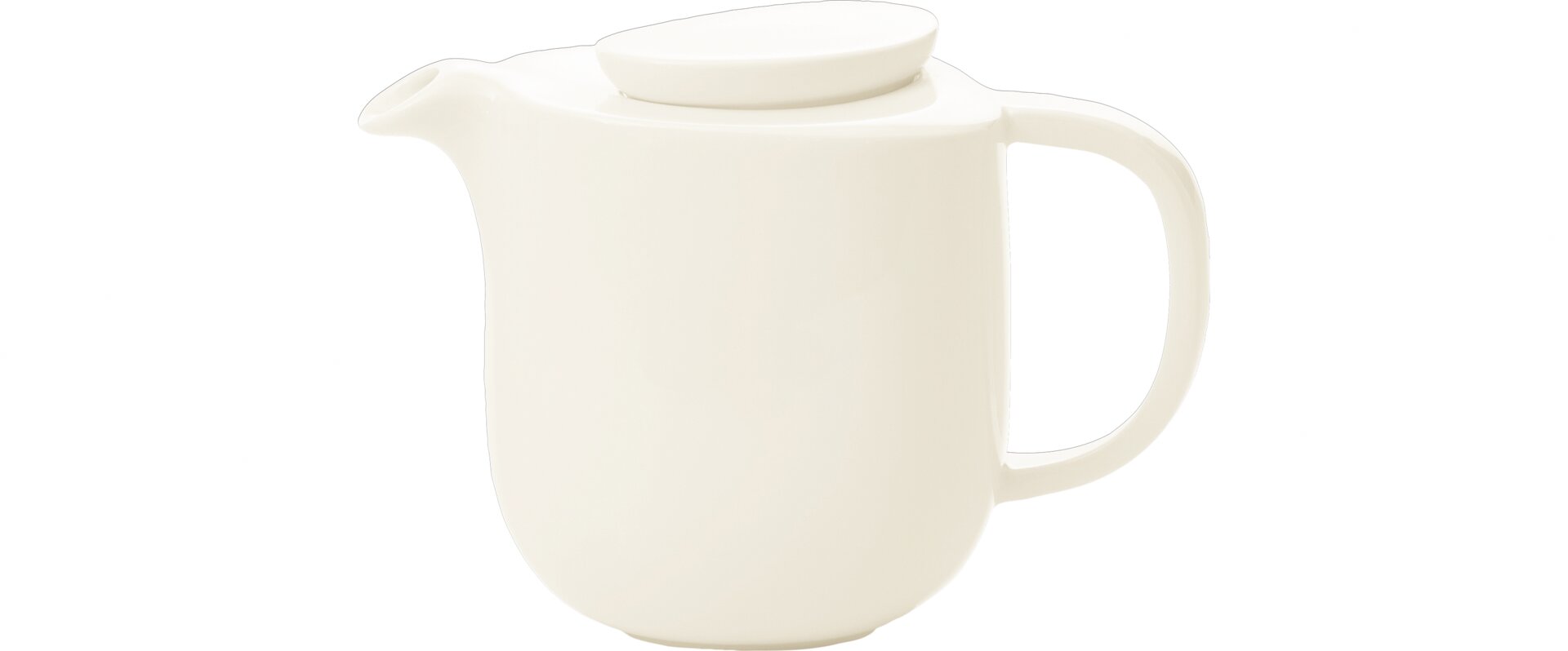 Teekanne mit Deckel 145 x 108 x 135 mm / 0,80 l crème