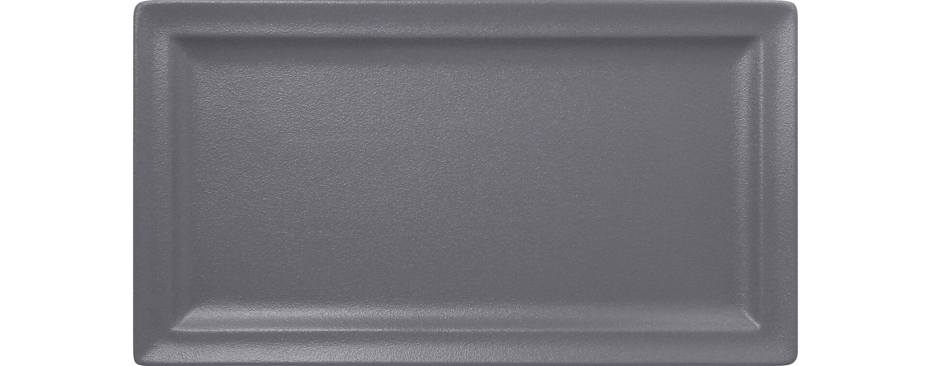 Teller flach rechteckig 380 x 210 mm stone Neofusion