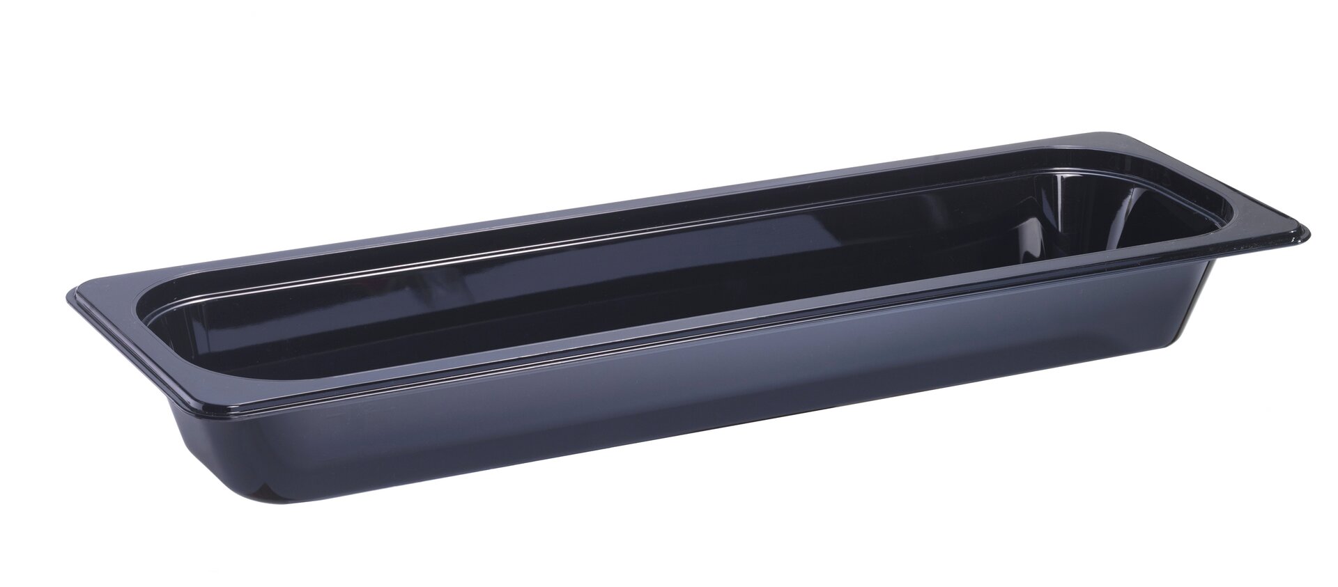 GN-Behälter GN 2/4 530 x 162 x 65 mm Polycarbonat schwarz