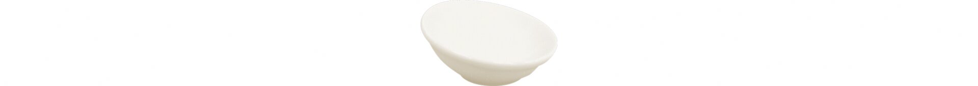 Schale asymmetrisch 60 mm crème