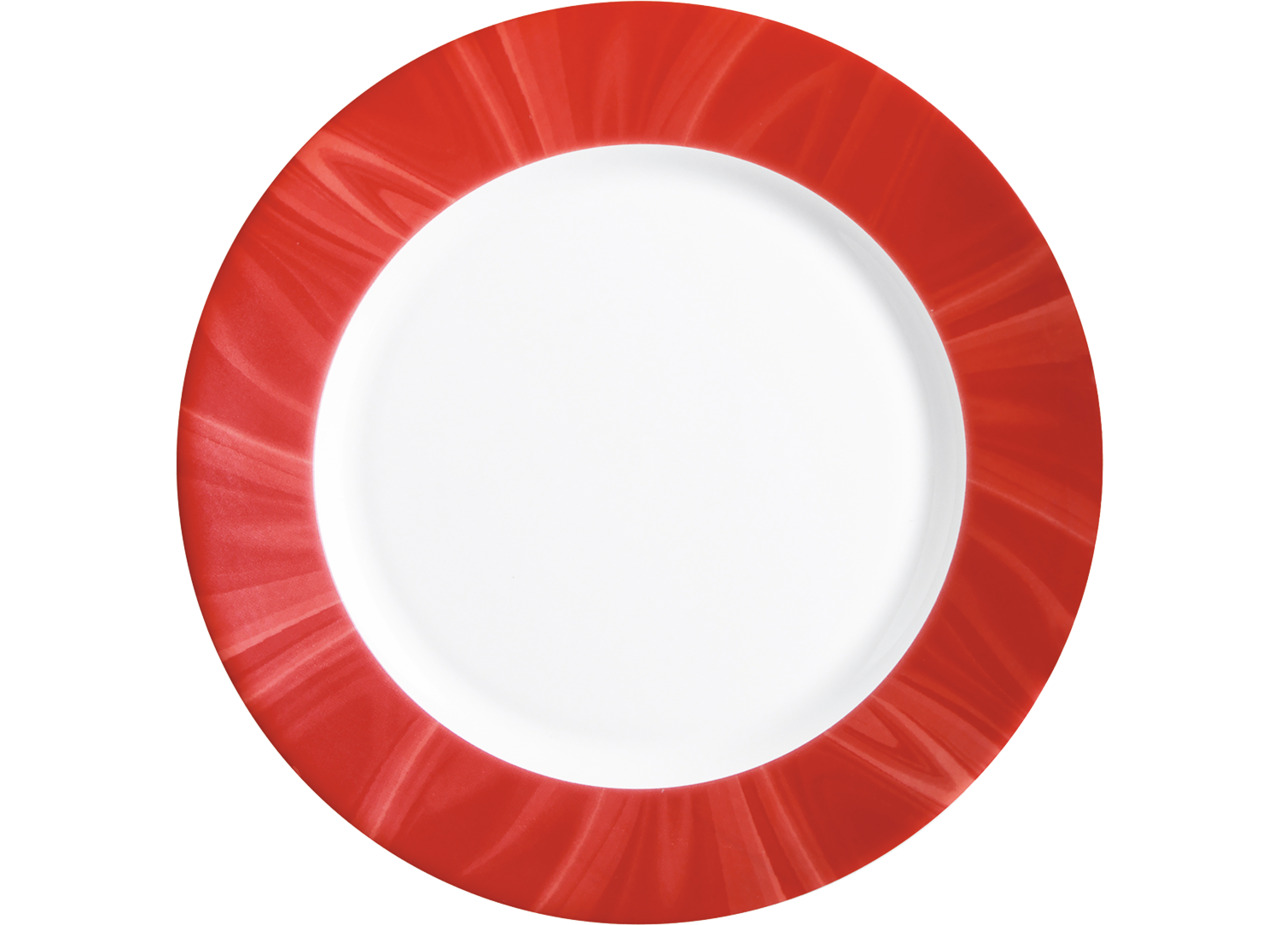 Teller flach 252 mm rot Natura Red