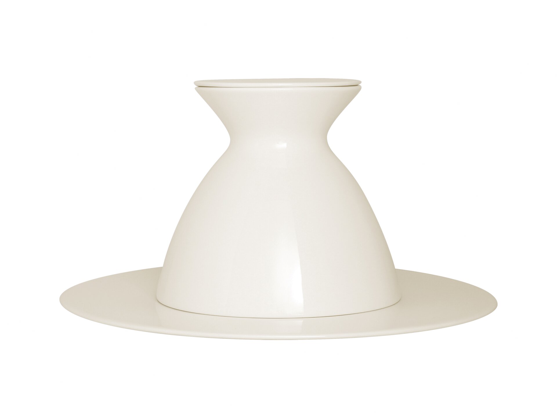 Cloche Taste 180 mm weiß