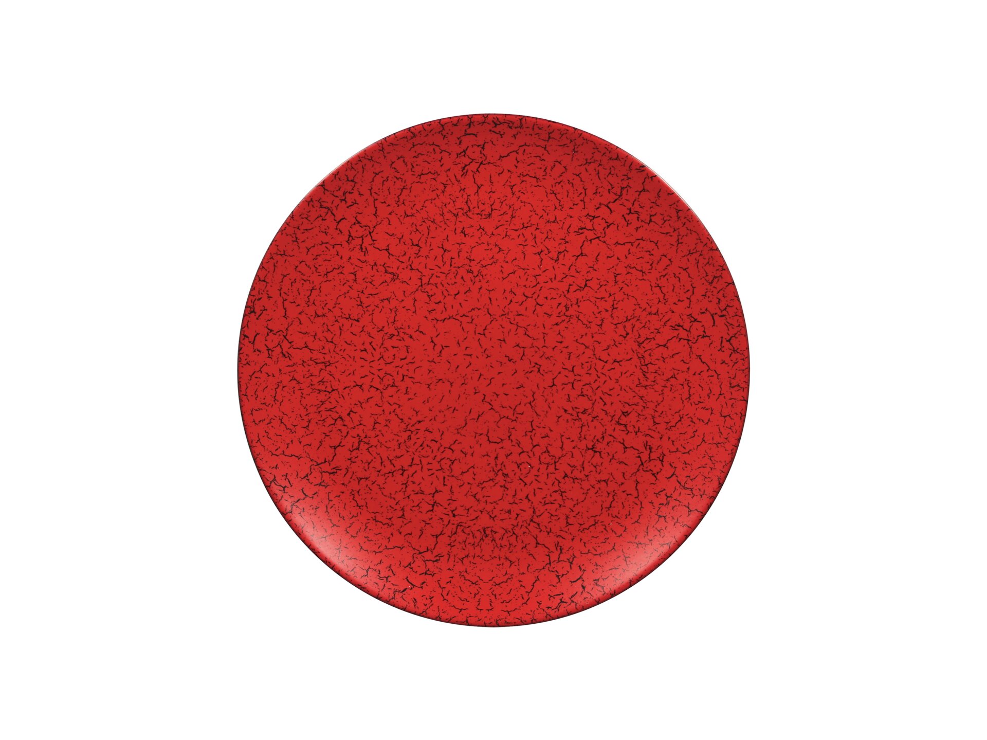 Coupteller flach 280 mm rot