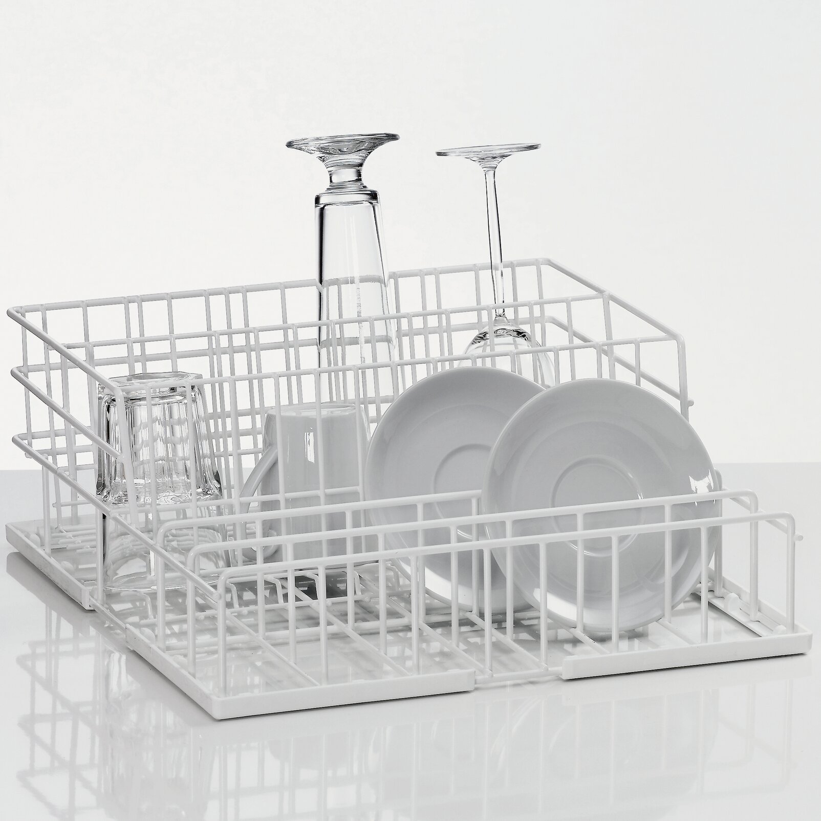 Bistro-Kombikorb Größe S aus Draht /  400 x 420 x 92 mm