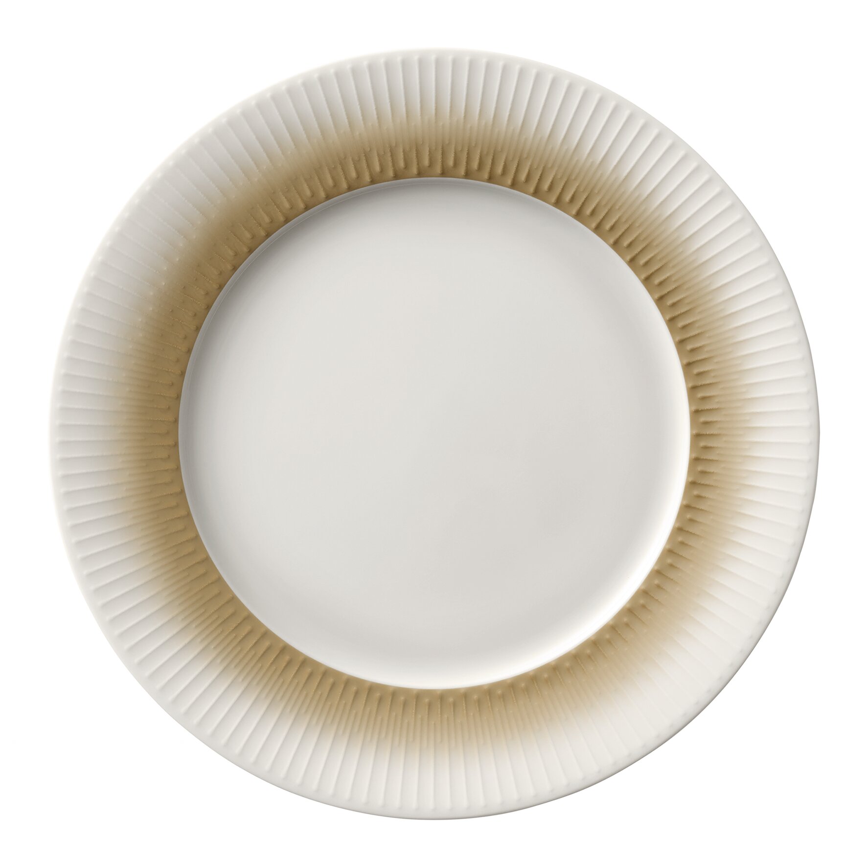 Teller flach mit Fahne 314 mm Relief Fringe