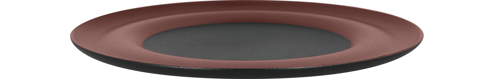 Teller flach 310 mm bronze