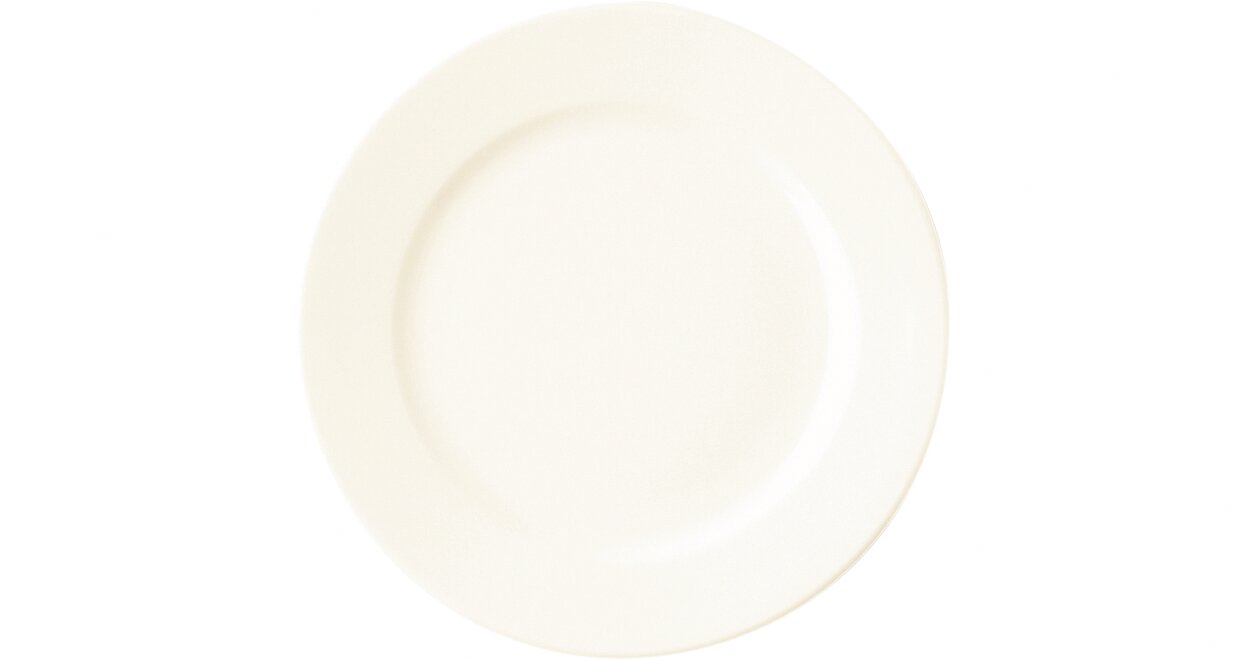 Teller flach 240 mm creme Banquet
