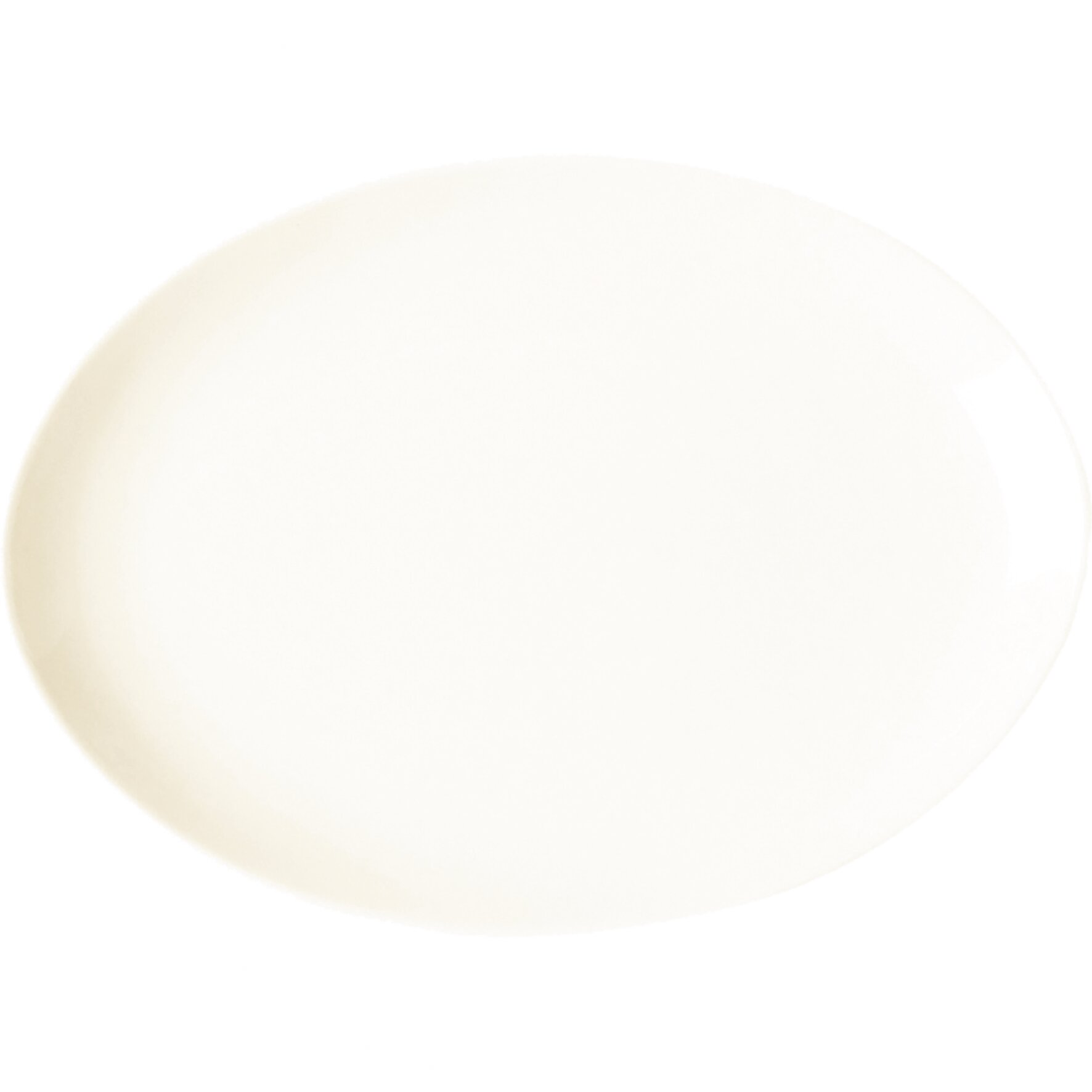 Platte oval 360 x 270 mm plain-white Nano