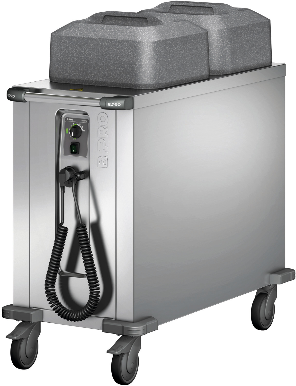 Tellerspender ca. 160 Teller rund 180 - 330 mm / eckig 280 x 280 mm / beheizt