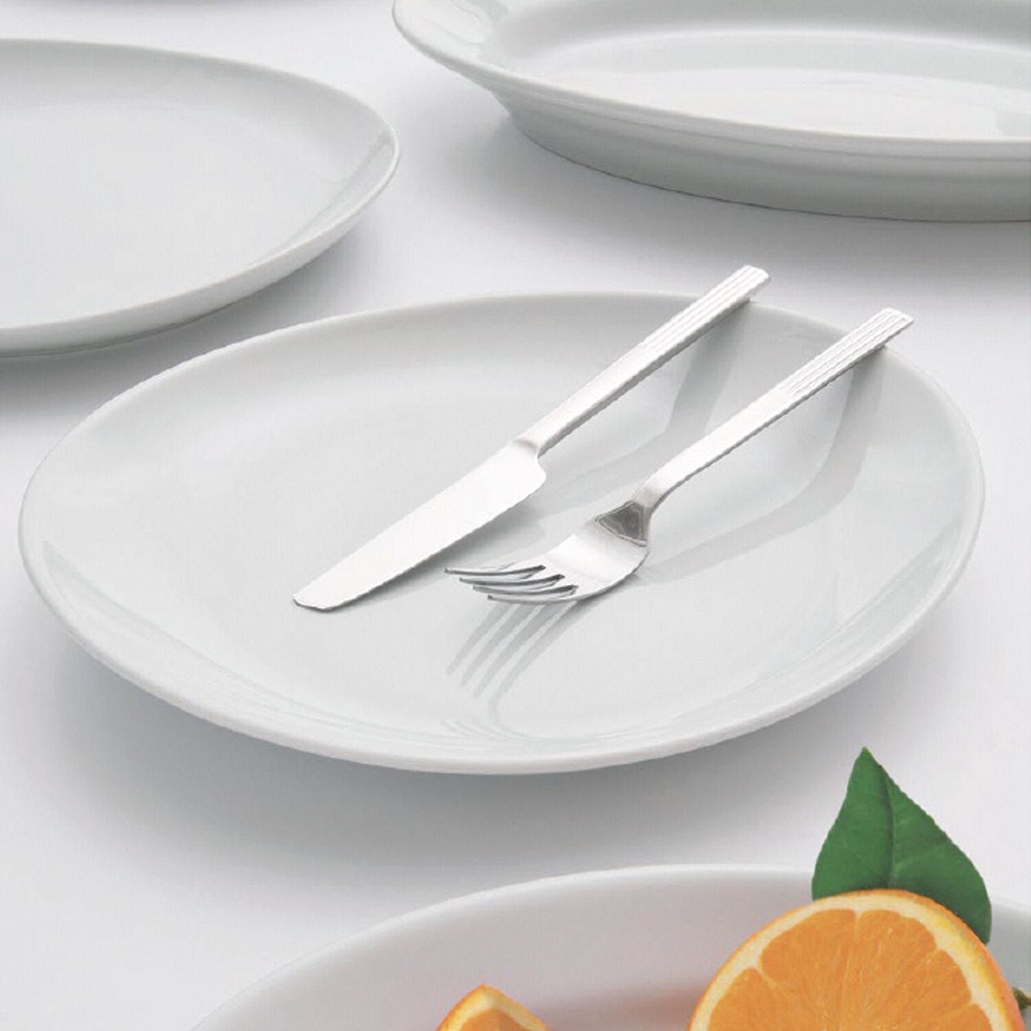 Teller flach 235 mm White Tivoli White