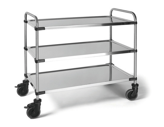 Servierwagen 3 Borden 1000 x 600 mm /  Tragkraft 150 kg / 1070 x 670 x 950 mm