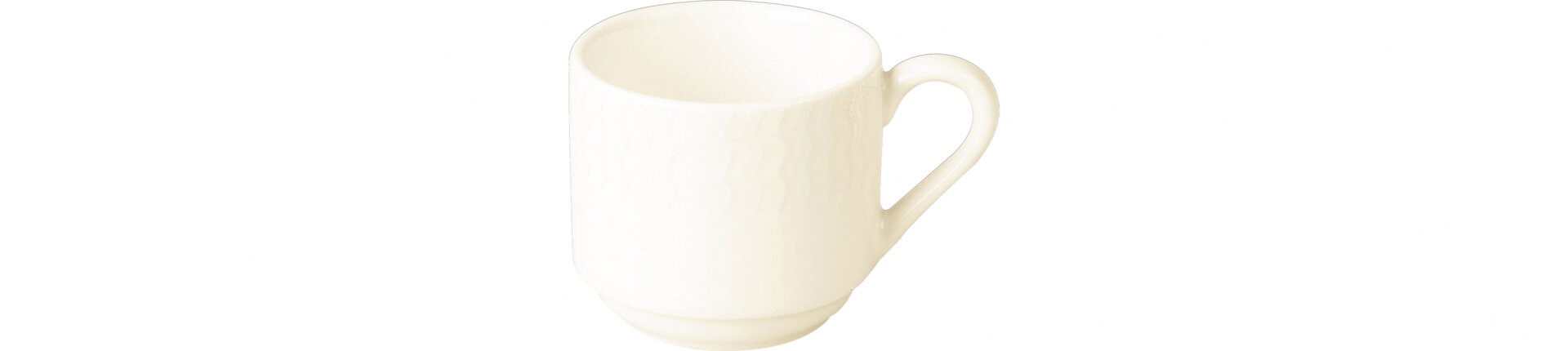 Tasse stapelbar hoch 60 mm / 0,09 l crème