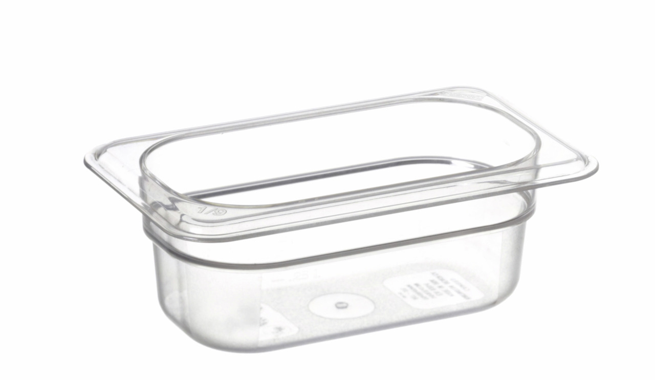 GN-Behälter GN 1/9 176 x 108 x 65 mm Polycarbonat transparent