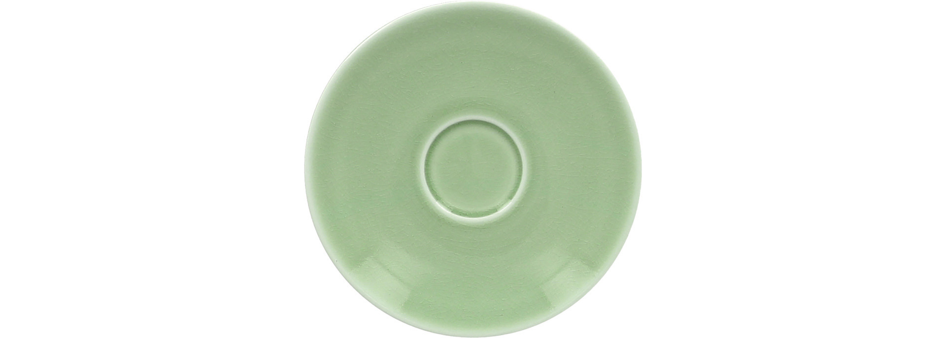 Espresso-Untertasse 130 mm plain-green für Espressotasse CLCU09 Vintage