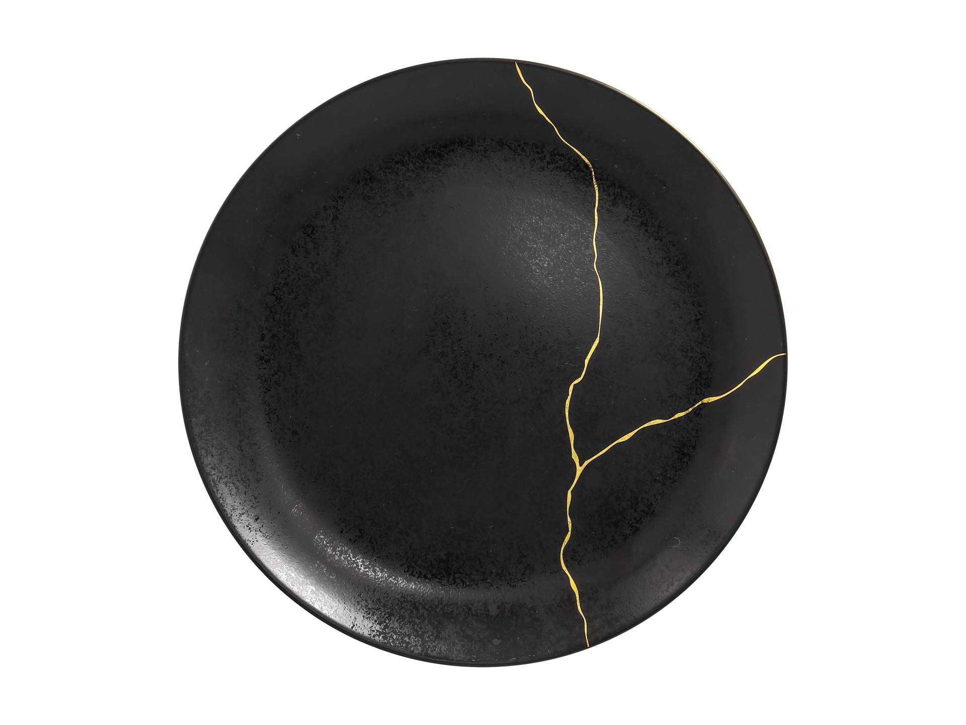 Coupteller flach 290 mm gold Karbon gold