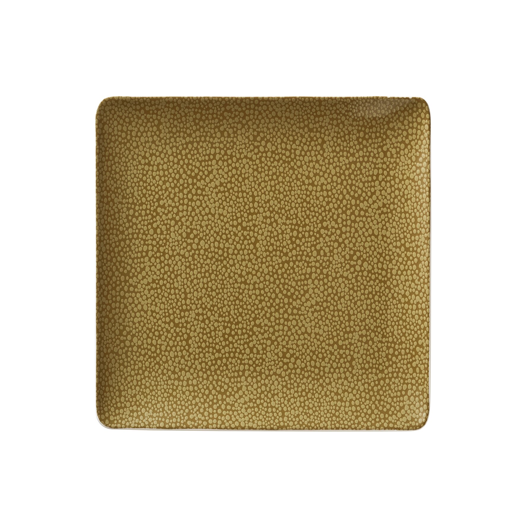 Coupteller flach quadratisch 270 x 270 mm olive