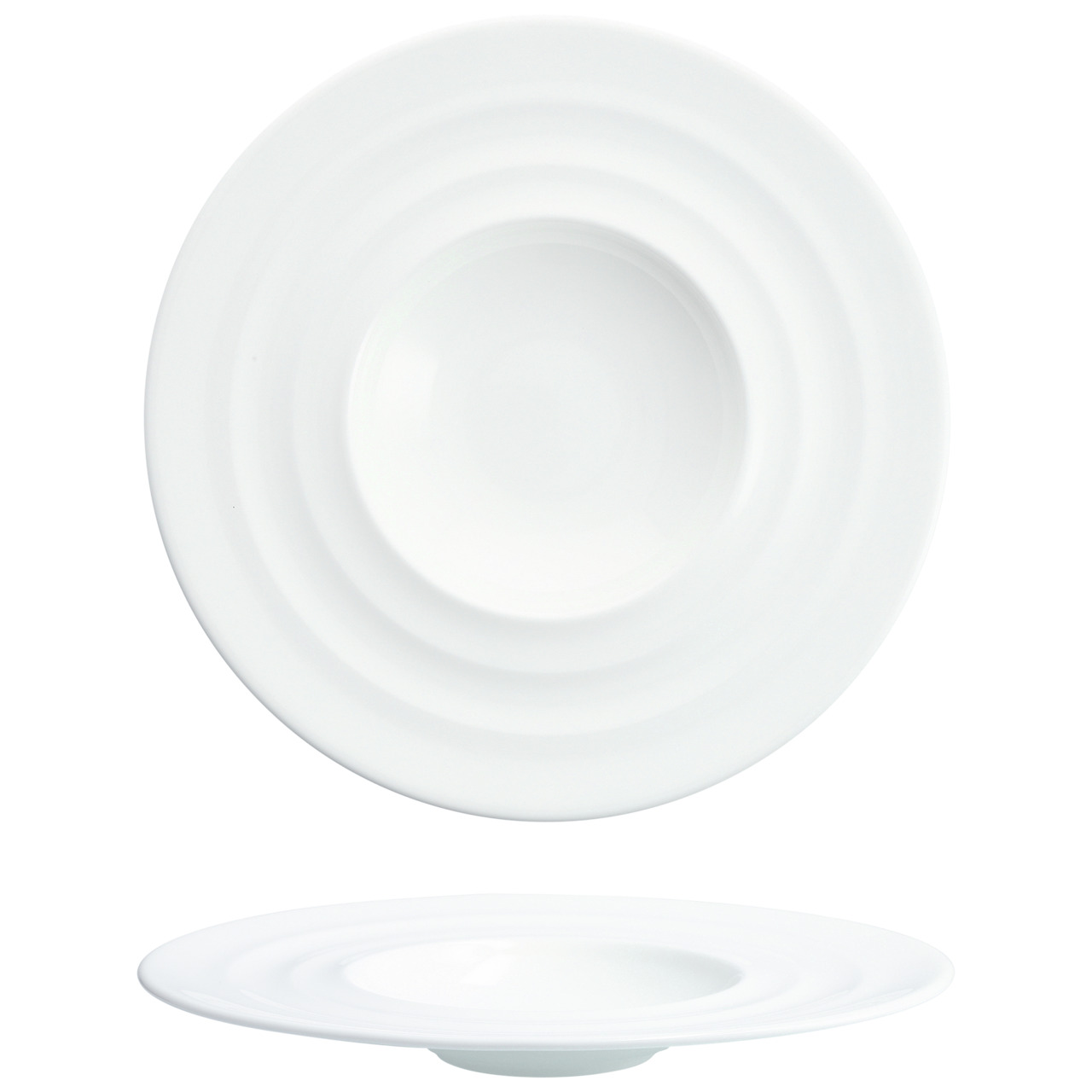 Gourmetteller tief breite Fahne 300 mm / 0,29 l weiß Cielo