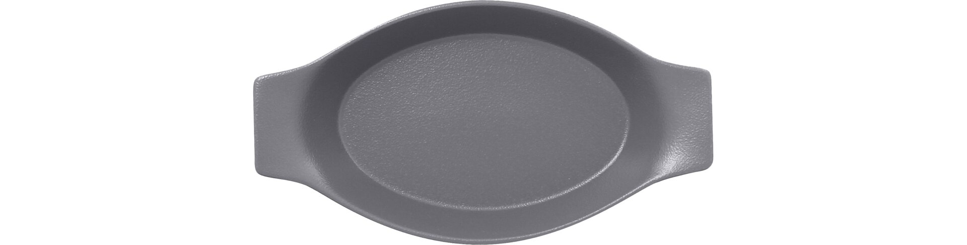 Schale oval mit Griffen 250 x 140 mm /  0,42 l stone