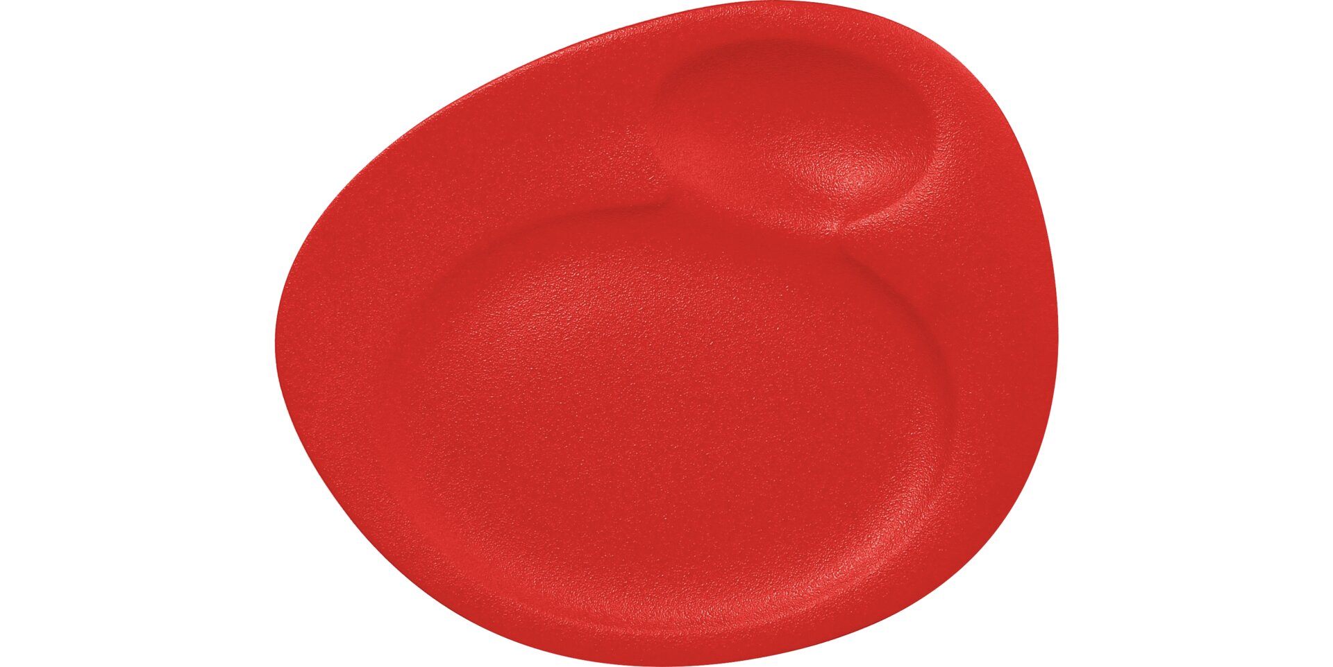 Teller mit 2 Vertiefungen 320 x 265 mm ember Neofusion