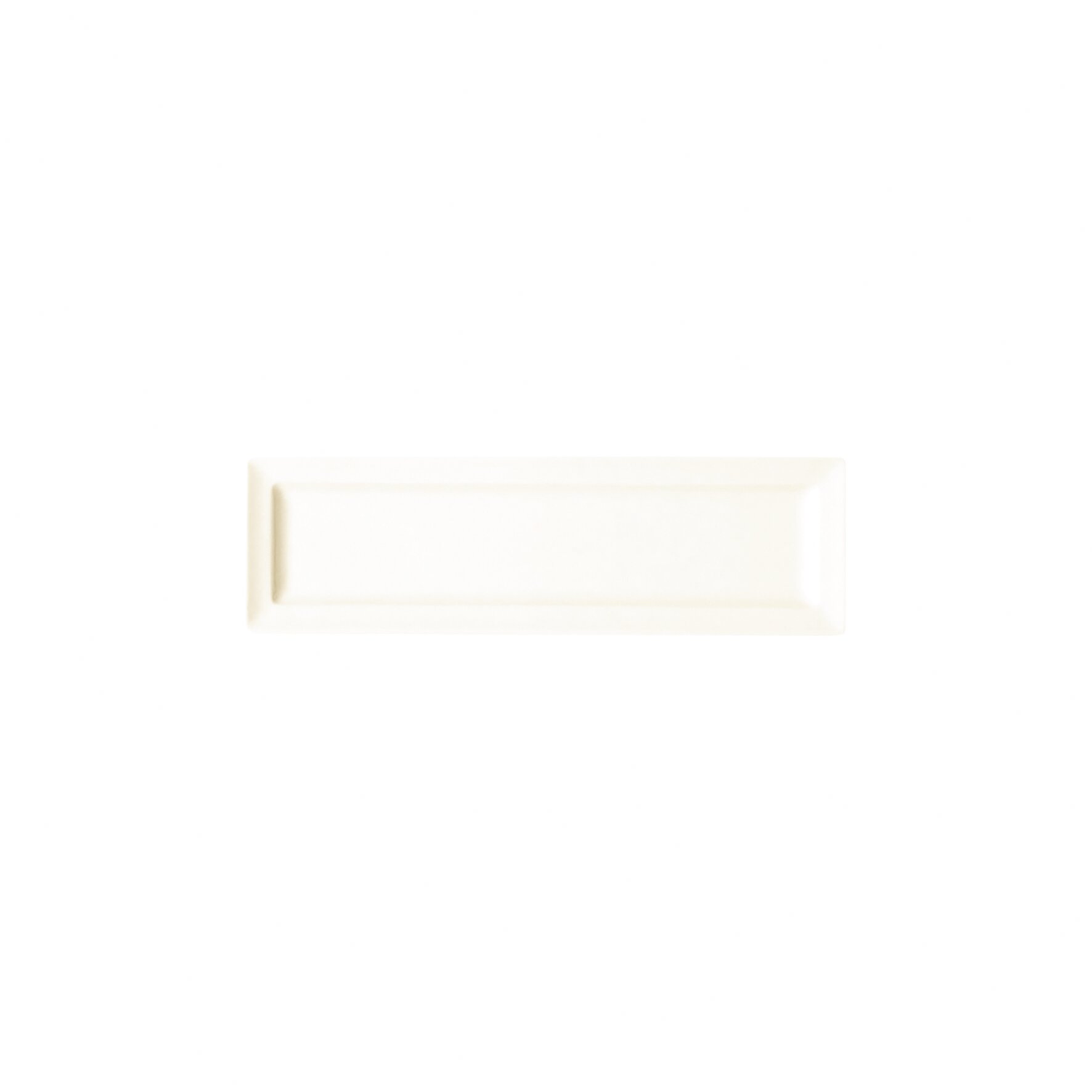 Teller flach rechteckig 210 x 70 mm creme Classic Gourmet