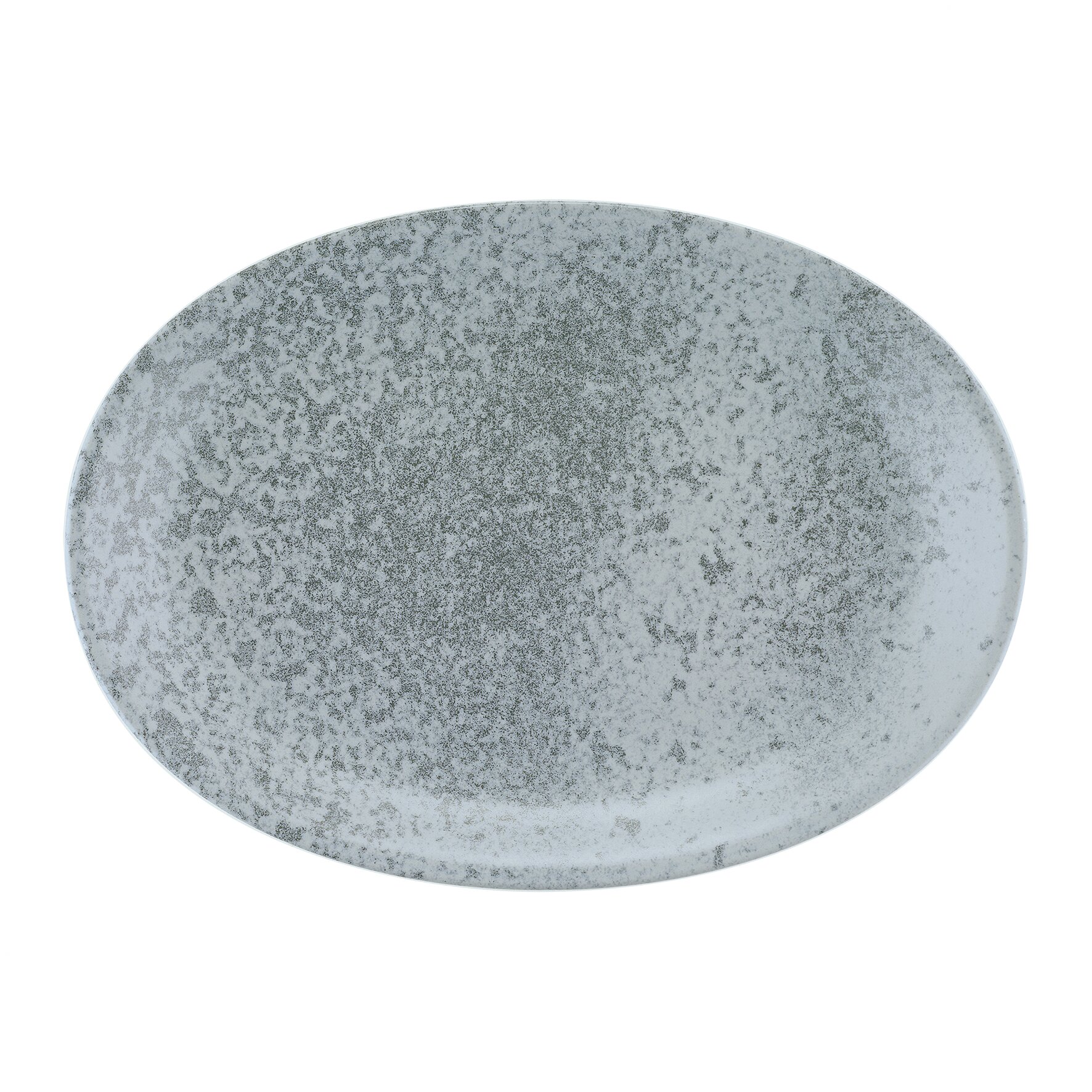 Platte oval 372 x 265 mm gray
