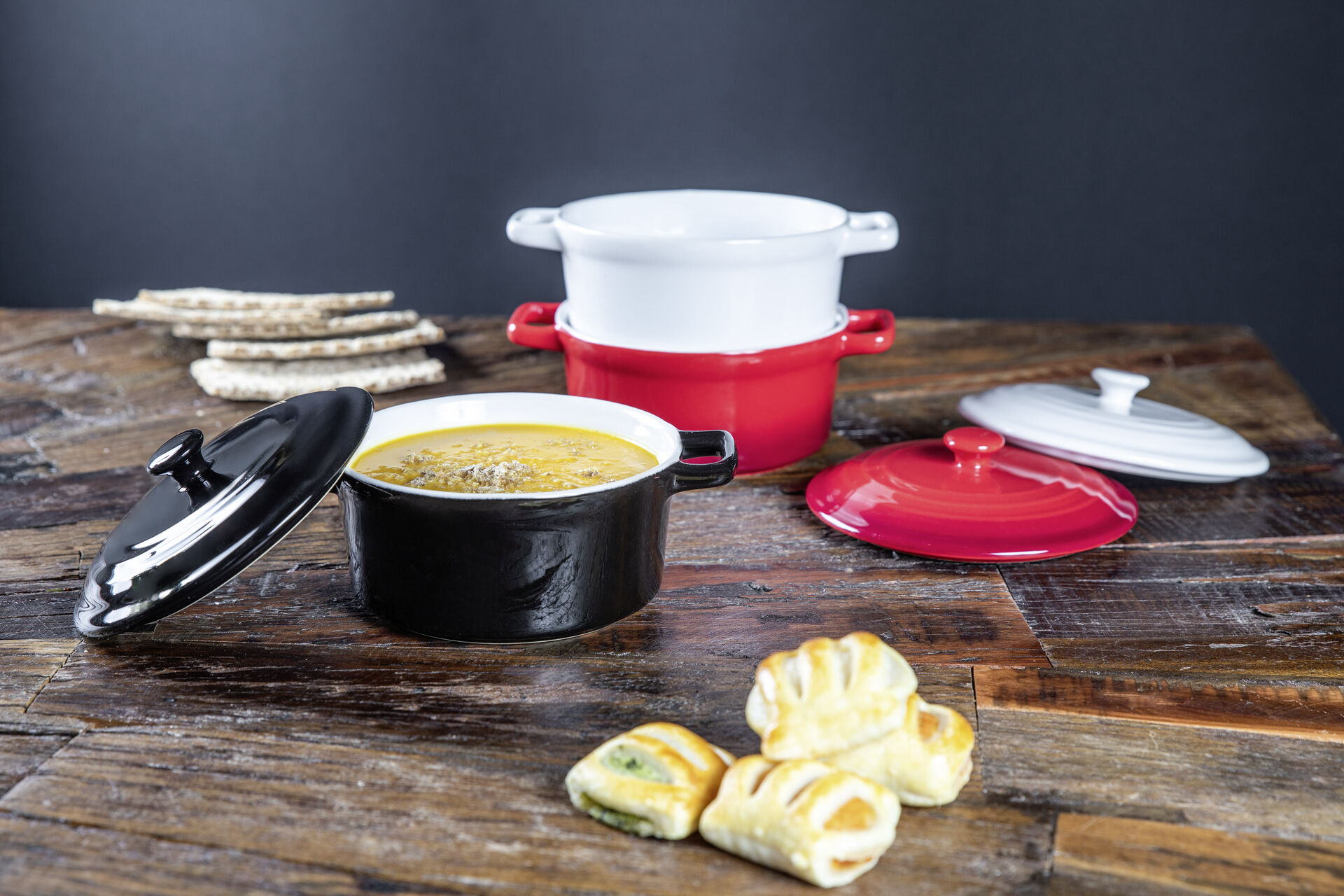 Mini-Casserole "Lexa" 12,5 cm H: 6,5 cm schwarz