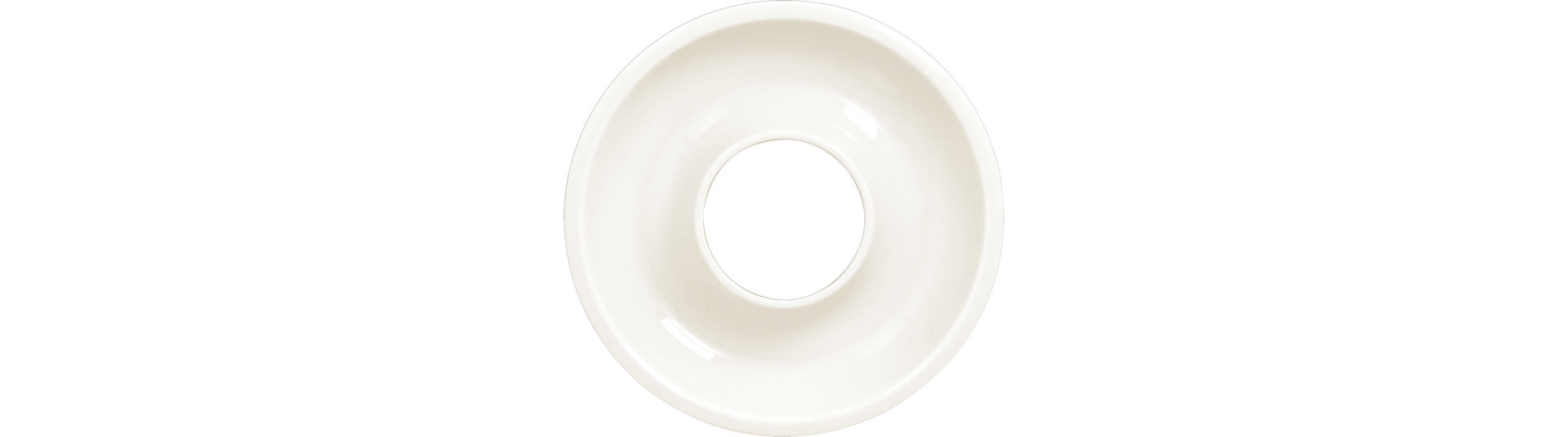 Deckel tief ashore 125 mm plain-white