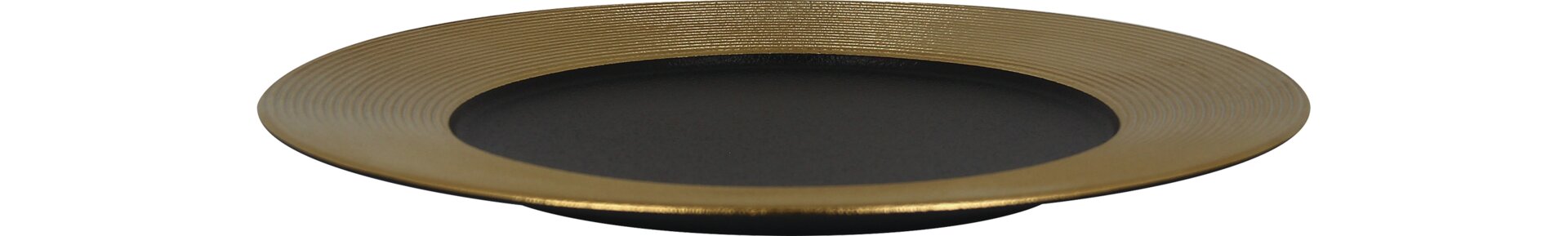 Teller flach 290 mm gold