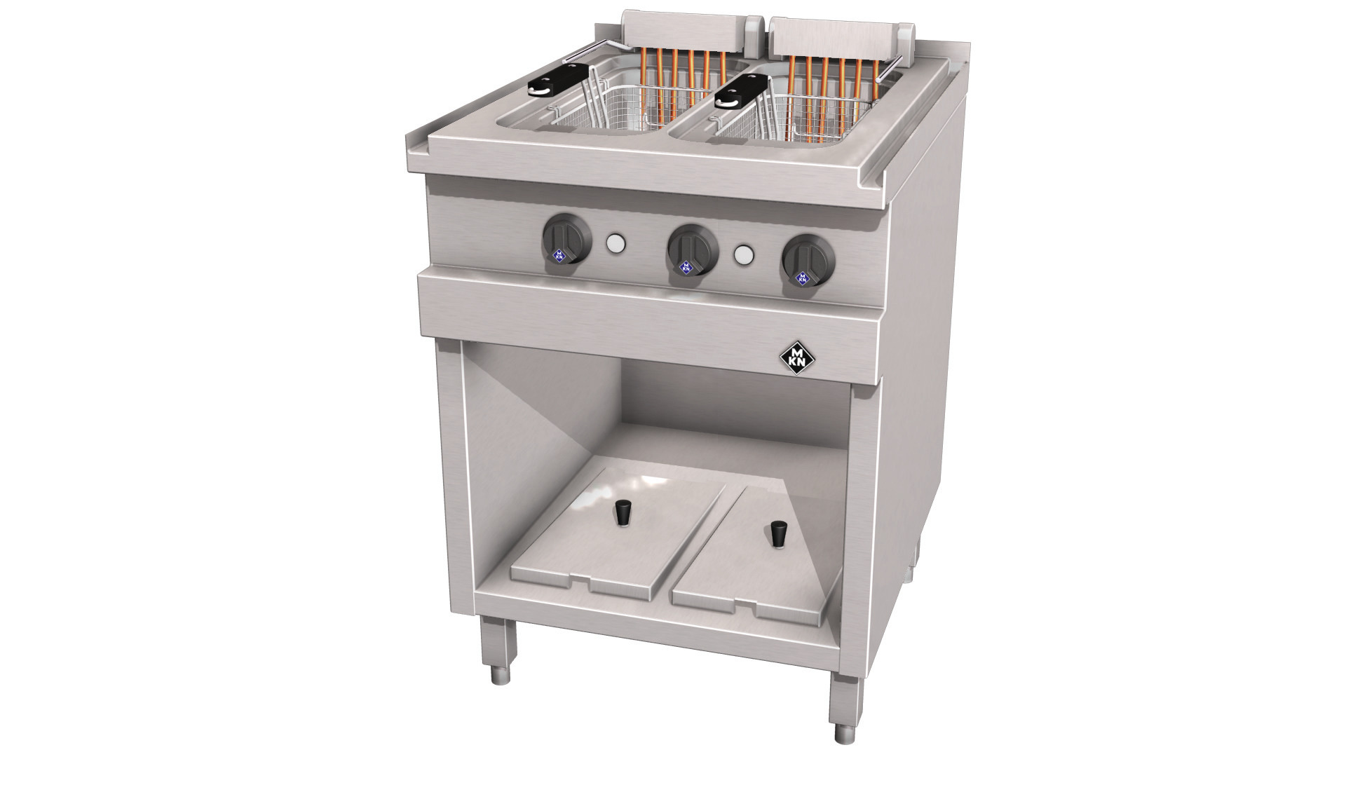 Elektro-Fritteuse 2 x 12,50 l /London II 12,00 kW /600 x 700 x 700 mm/Optima 700