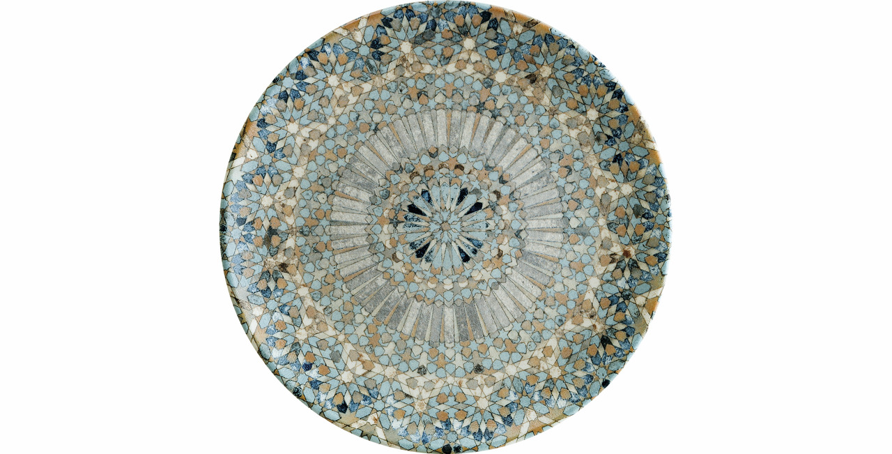 Teller flach Gourmet 190 mm Luca Mosaik