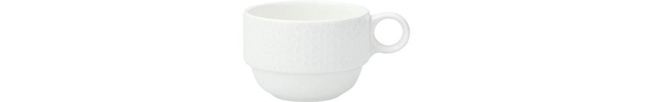 Espressotasse stapelbar 0,09 l weiß Amanda