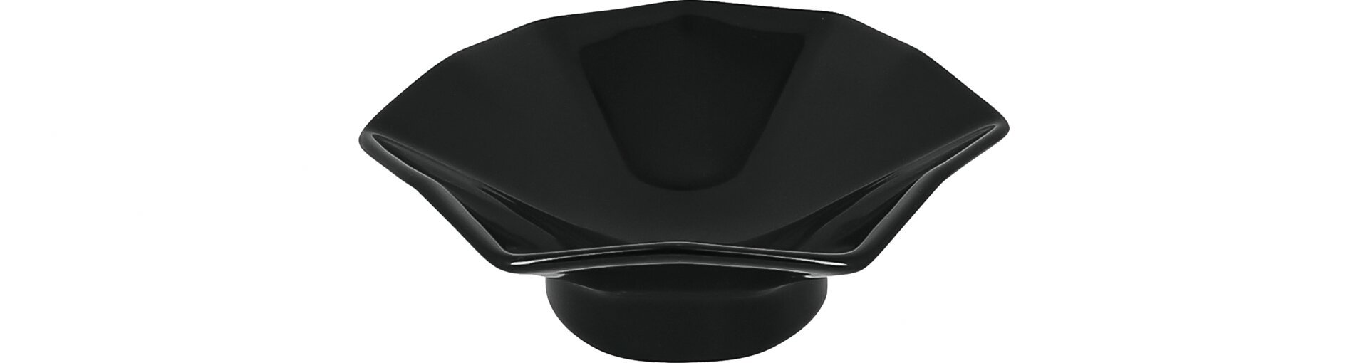Schale Blumenform 160 x 160 x 50 mm / 0,21 l schwarz Aurea