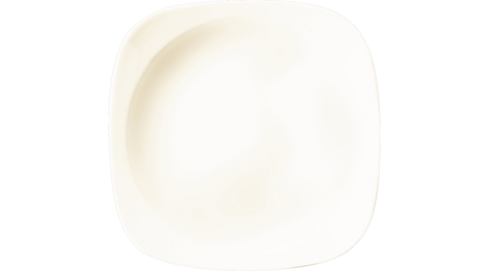 Teller tief quadratisch 240 x 240 mm crème