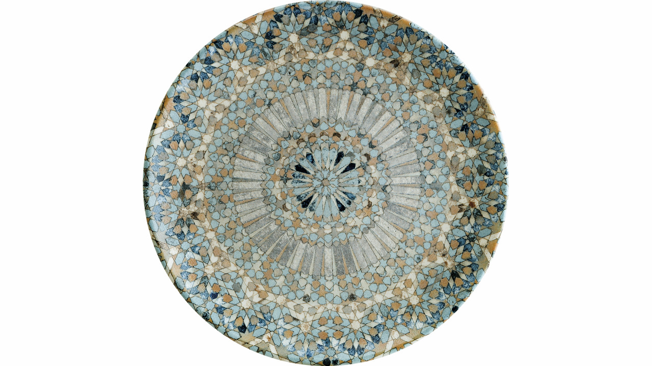 Teller flach Gourmet 210 mm Luca Mosaik