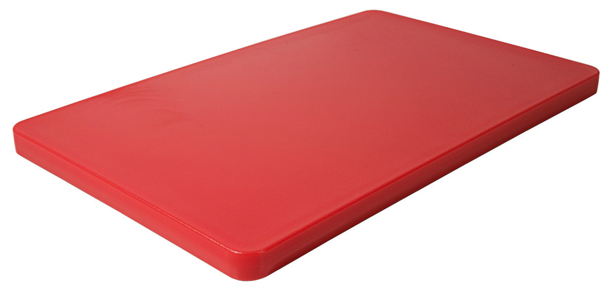 GN-Schneidbrett HACCP GN 1/1 530 x 325 x 25 mm mit Füßchen / rot